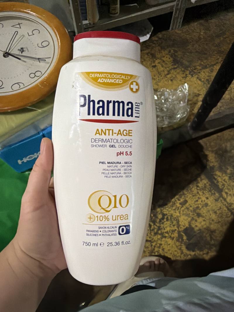 Pharma Line Anti-Age Dermatologic Shower Gel Douche Q10 + 10% Urea