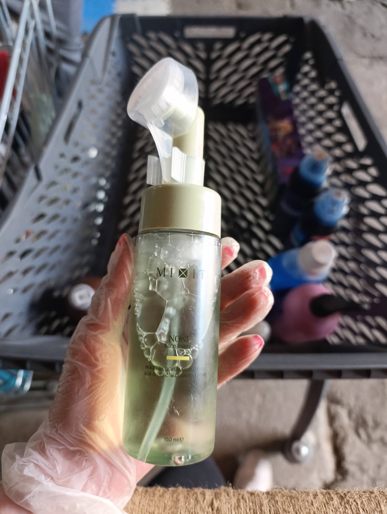 MIXIT NONI face foam восстанавливающая пенка для лица с экстрактом нони