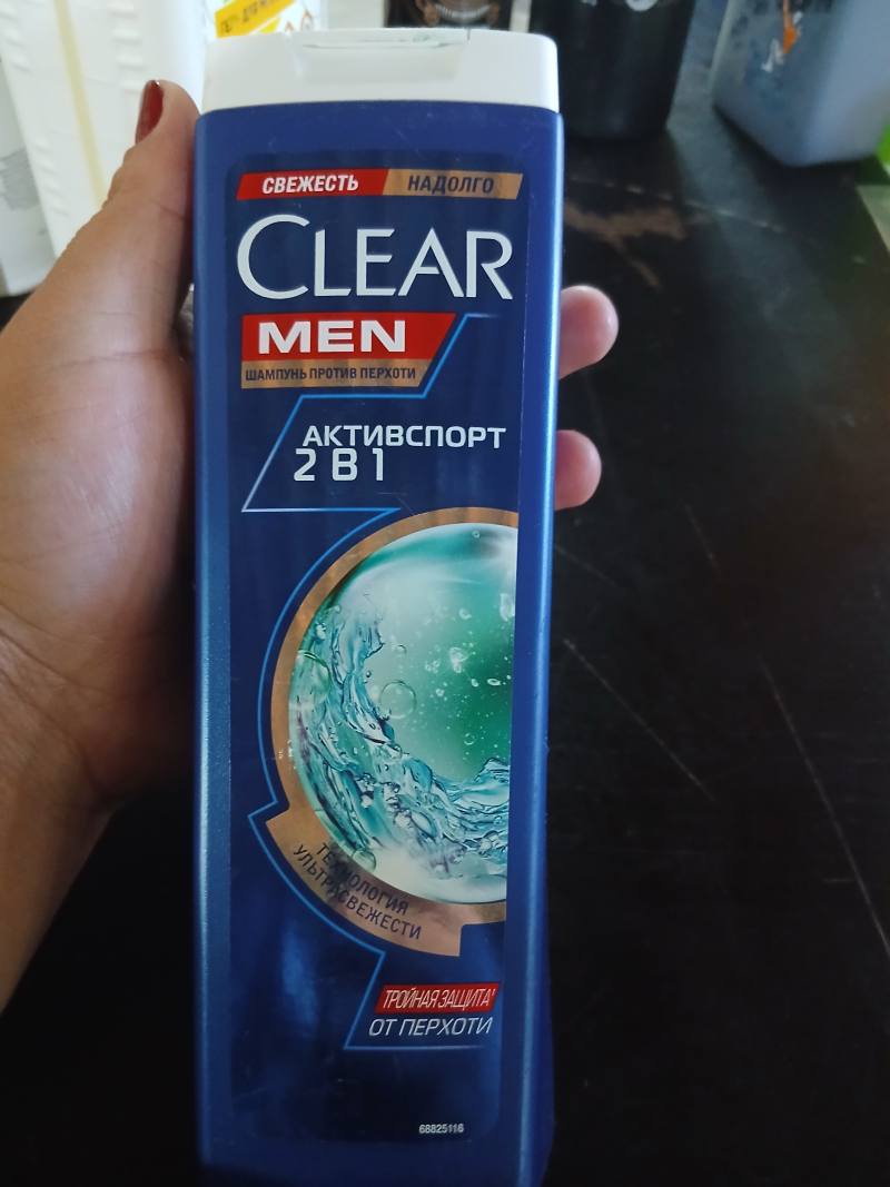 Шампунь против перхоти Clear Men Активспорт 2 в 1