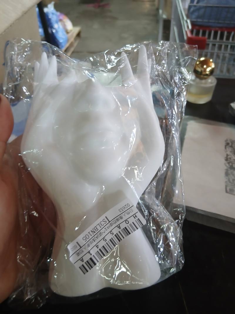白色人像捧脸摆件1个装(A)$抽象人脸第 S3LBN105 600