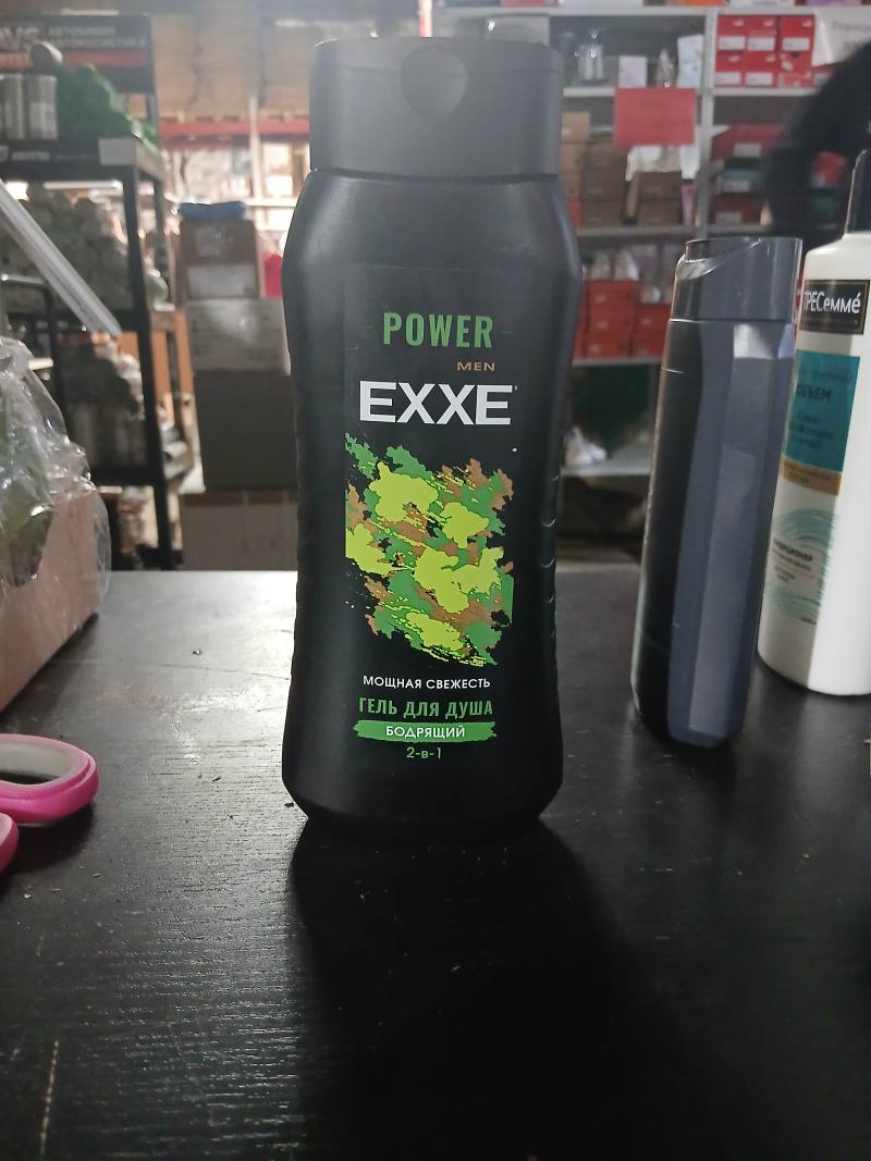 EXXE POWER MEN Мощная свежесть Бодрящий гель для душа 2-в-1