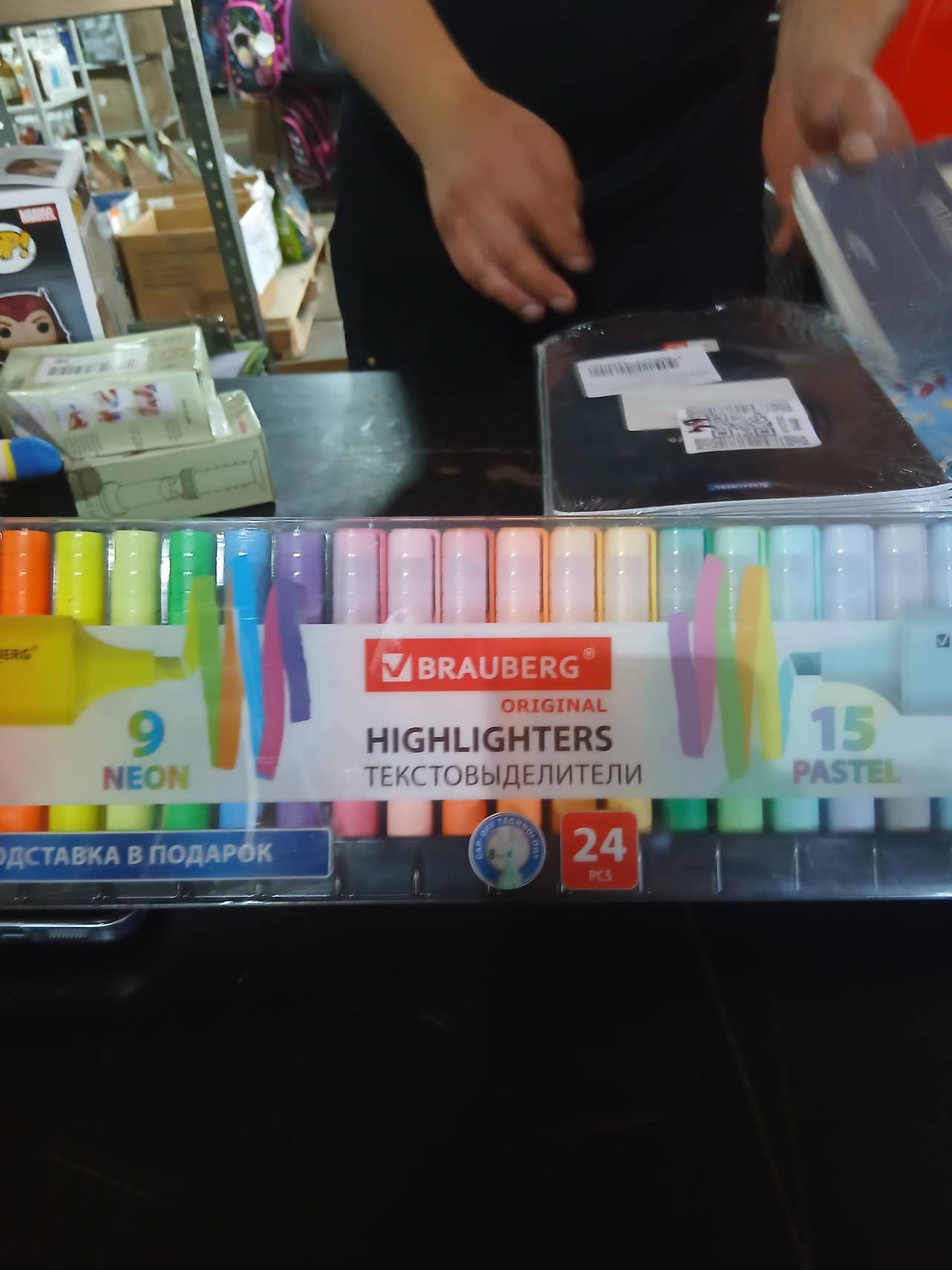 BRAUBERG HIGHLIGHTERS ORIGINAL ТЕКСТОВЫДЕЛИТЕЛИ 24 PCS