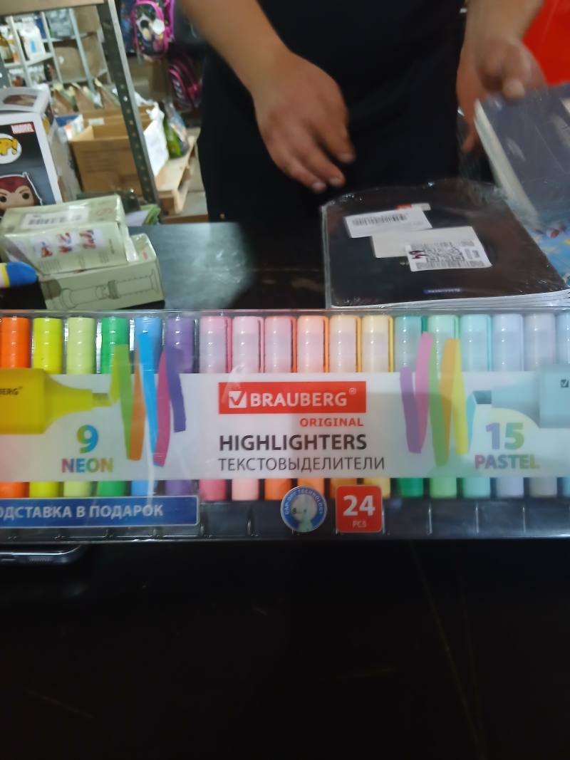 BRAUBERG HIGHLIGHTERS ORIGINAL ТЕКСТОВЫДЕЛИТЕЛИ 24 PCS