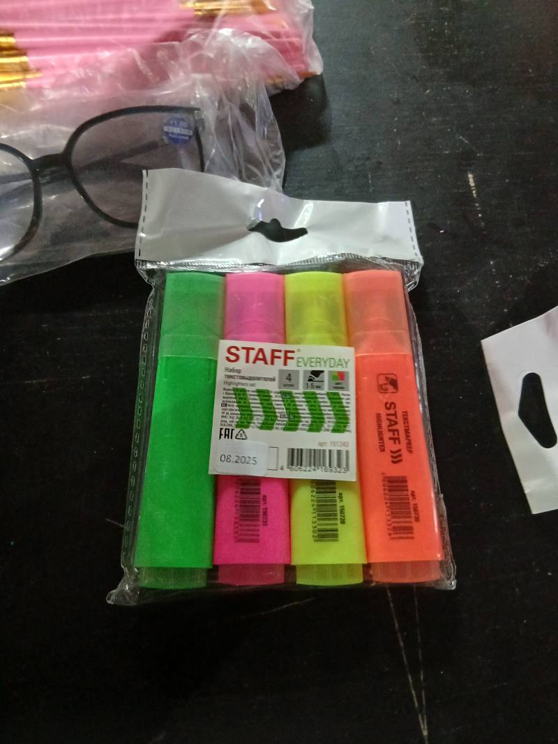 Набор текстовыделителей STAFF EVERYDAY, 4 шт.