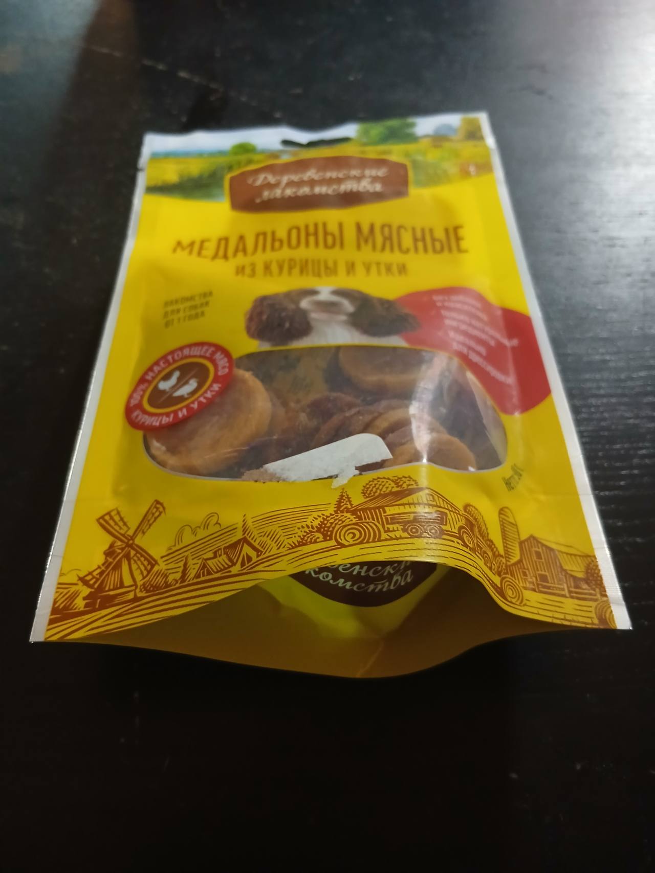 Медальоны мясные из курицы и утки «Деревенские лакомства»
