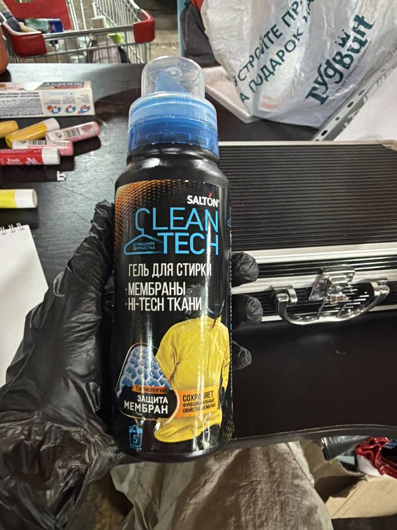 Гель для стирки мембраны и HI-TECH ткани Salton Clean Tech