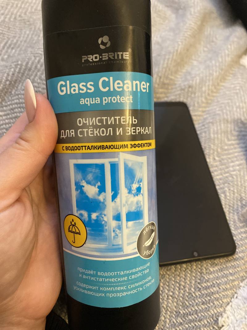 PRO-BRITE Glass Cleaner aqua protect Очиститель для стёкол и зеркал с водоотталкивающим эффектом