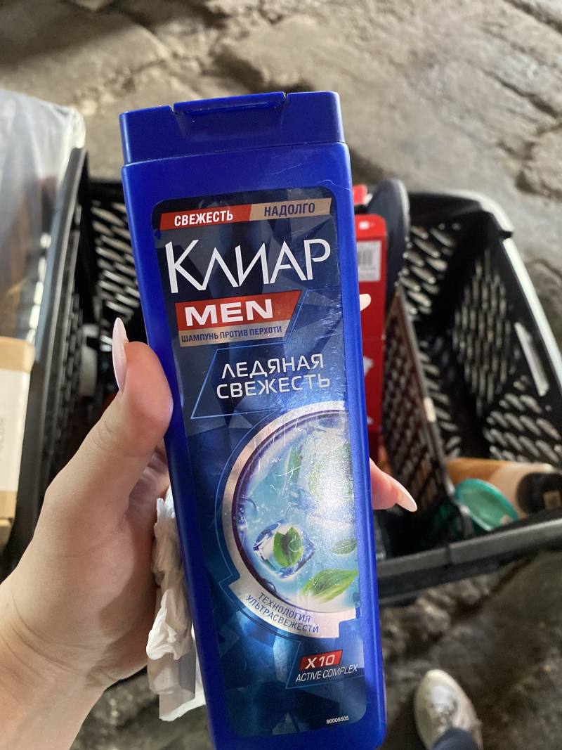 Шампунь против перхоти Clear Men Ледяная Свежесть