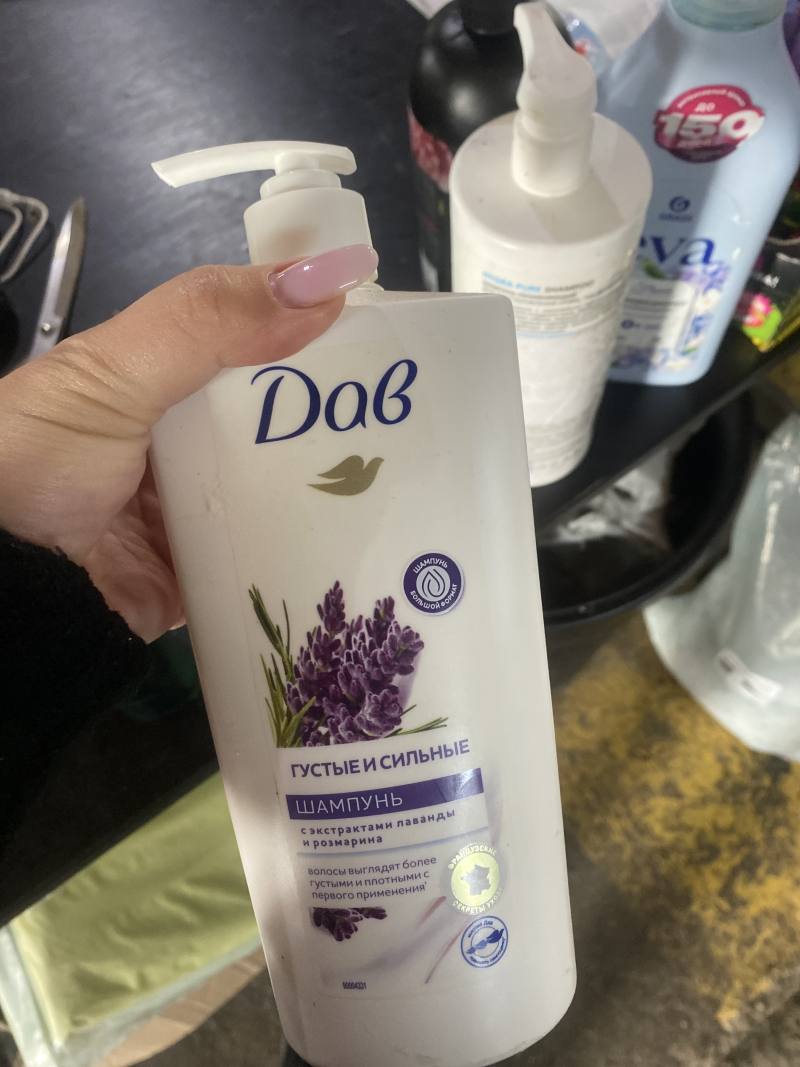 Dove Шампунь Густые и Сильные с экстрактами лаванды и розмарина
