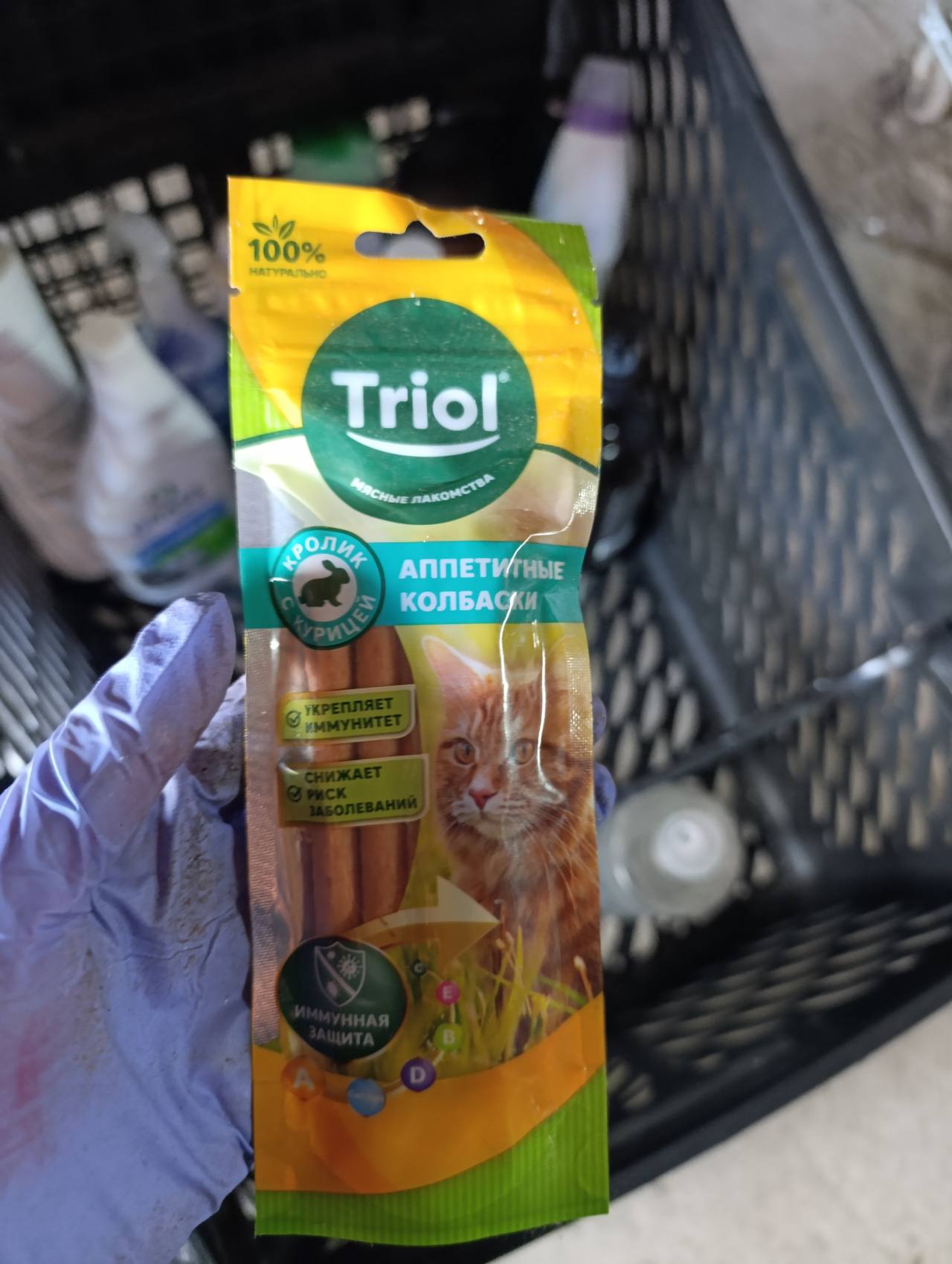 Triol Аппетитные колбаски с кроликом и курицей