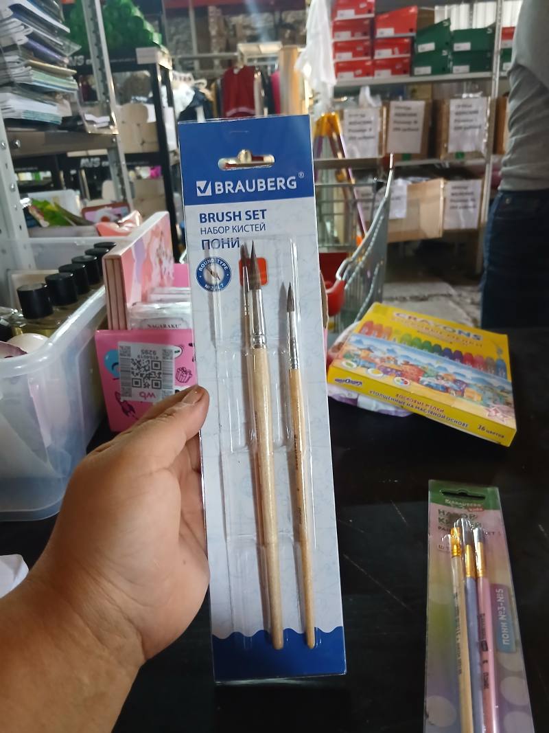 BRAUBERG Brush Set Набор кистей PONY
