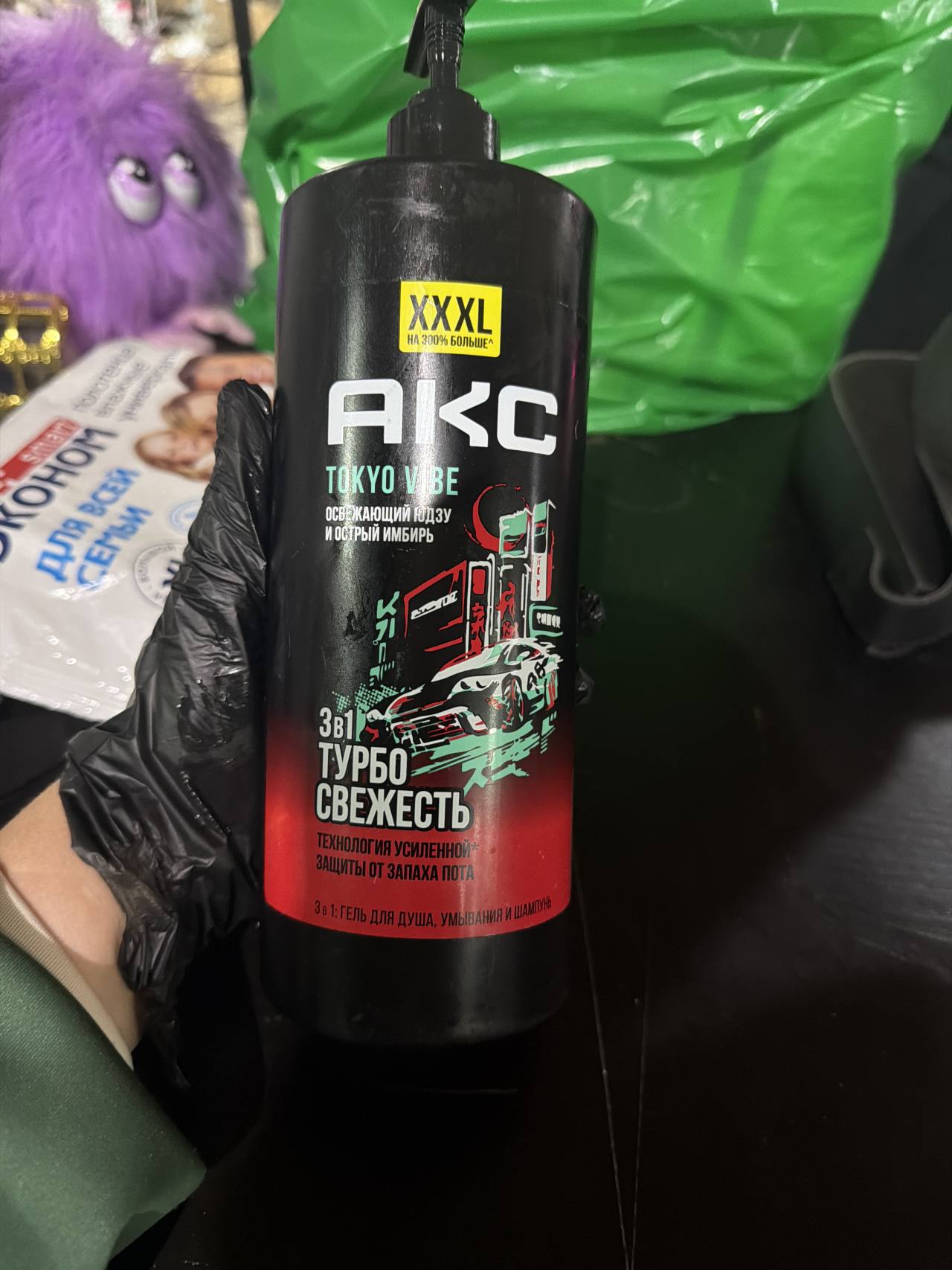 AKC Tokyo Vibe 3в1 Турбо Свежесть Гель для душа, умывания и шампунь