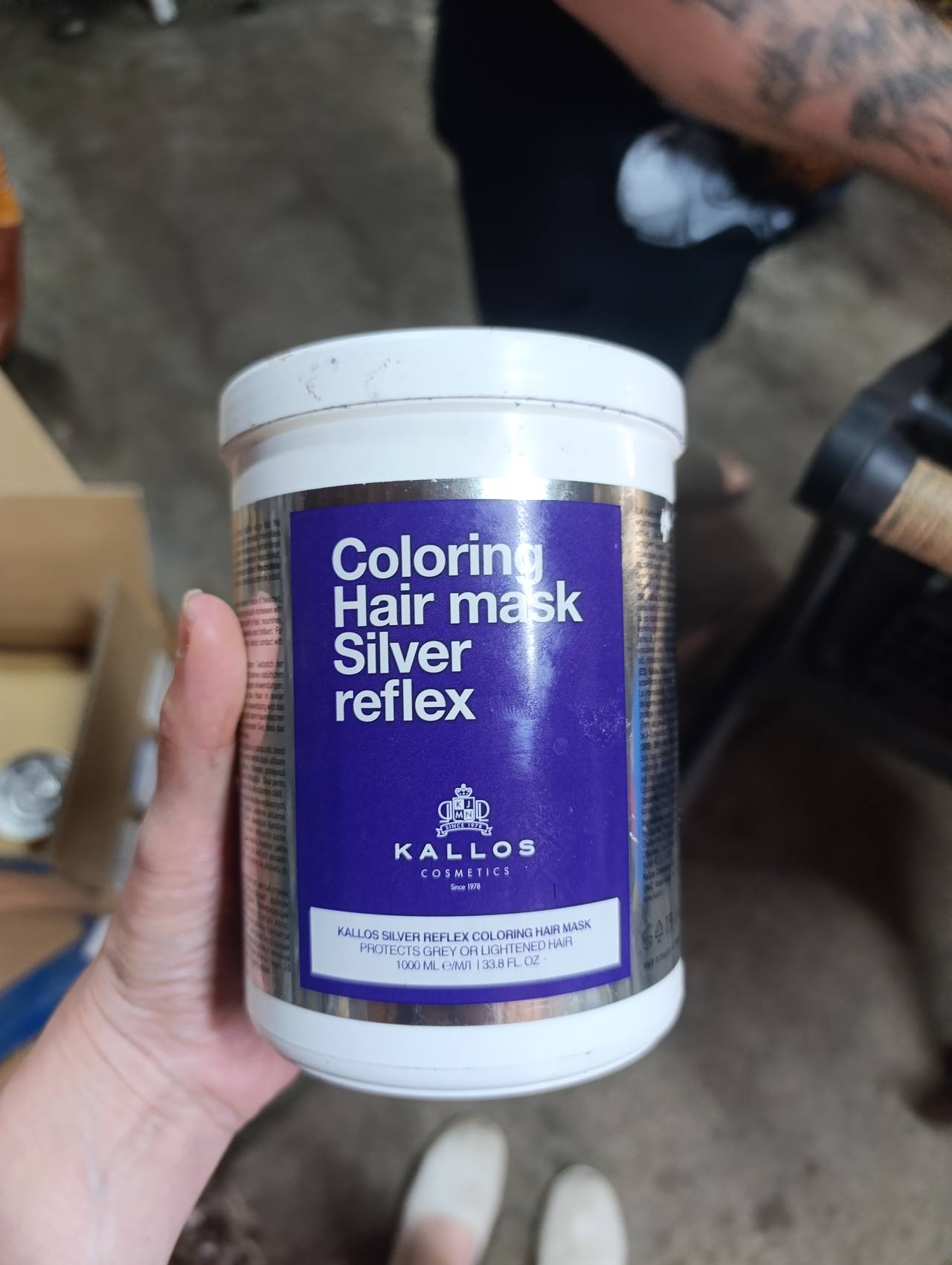 KALLOS SILVER REFLEX COLORING HAIR MASK