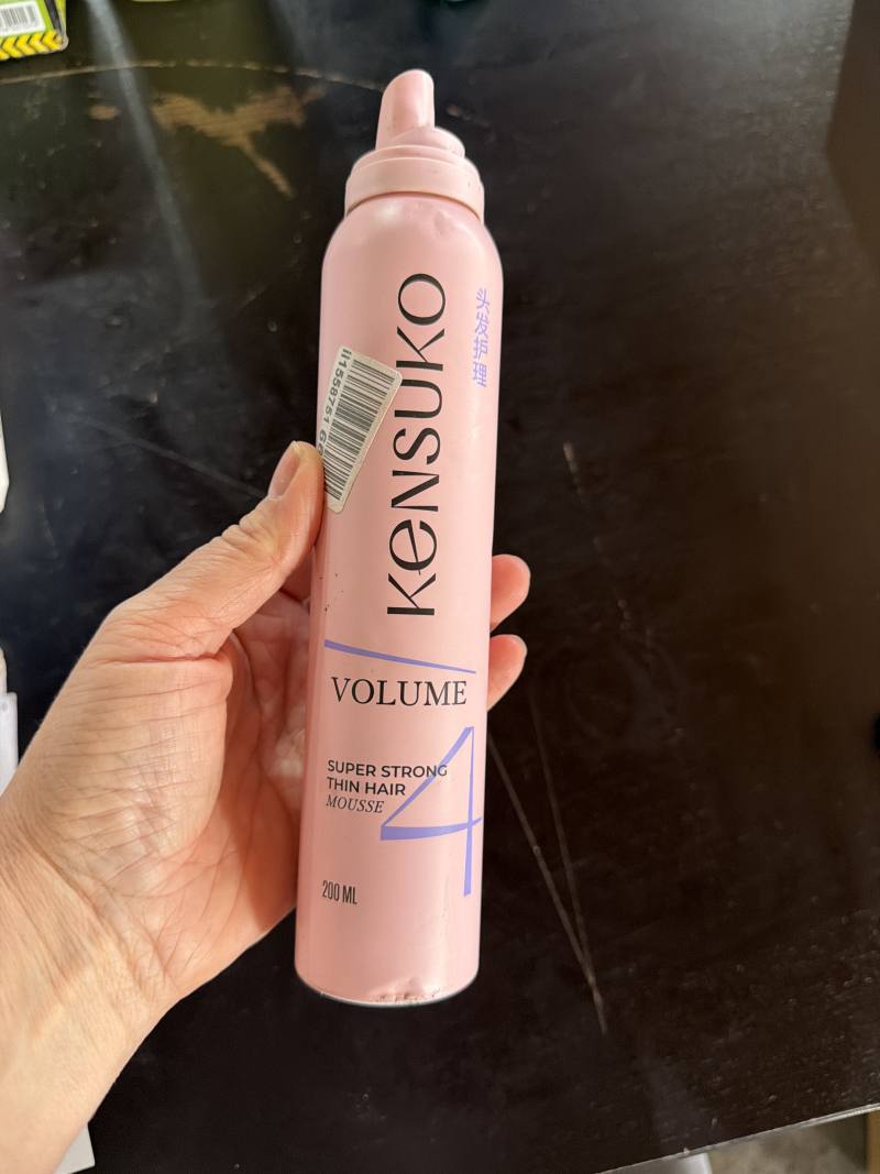 Kensuko VOLUME SUPER STRONG THIN HAIR MOUSSE 200 ML