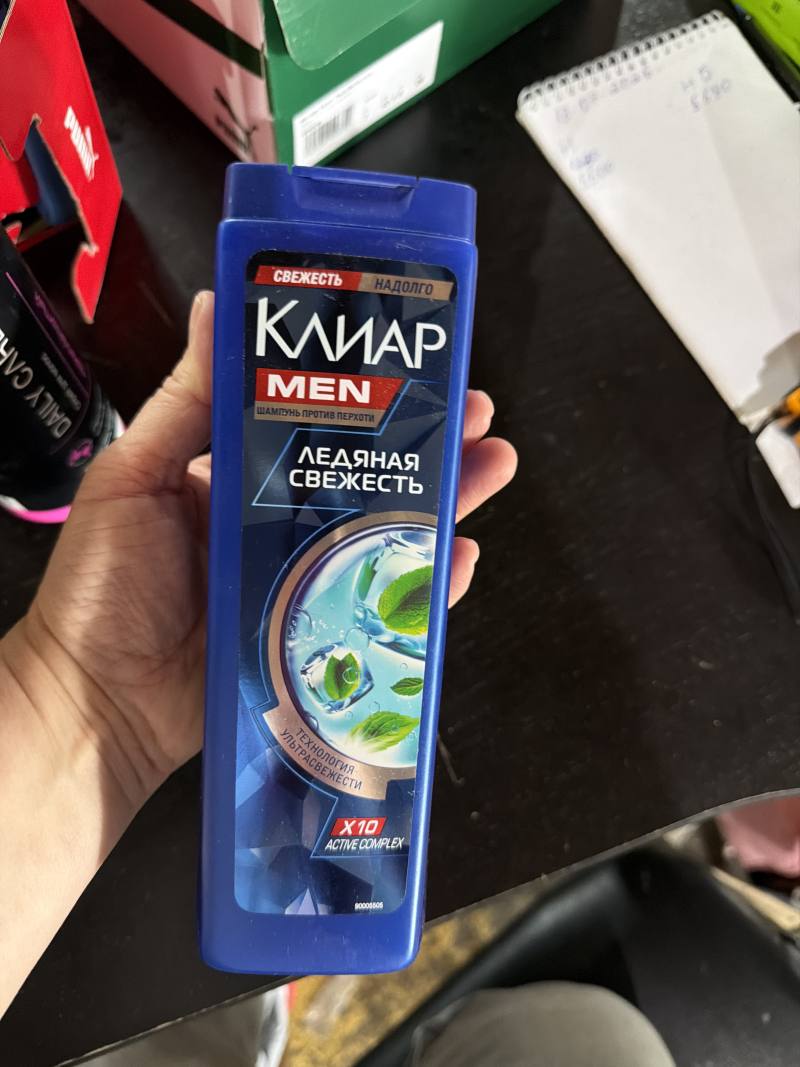 Шампунь против перхоти Clear Men Ледяная свежесть