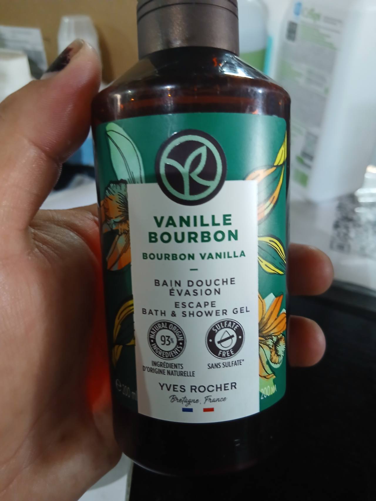 Гель для душа Yves Rocher Vanille Bourbon