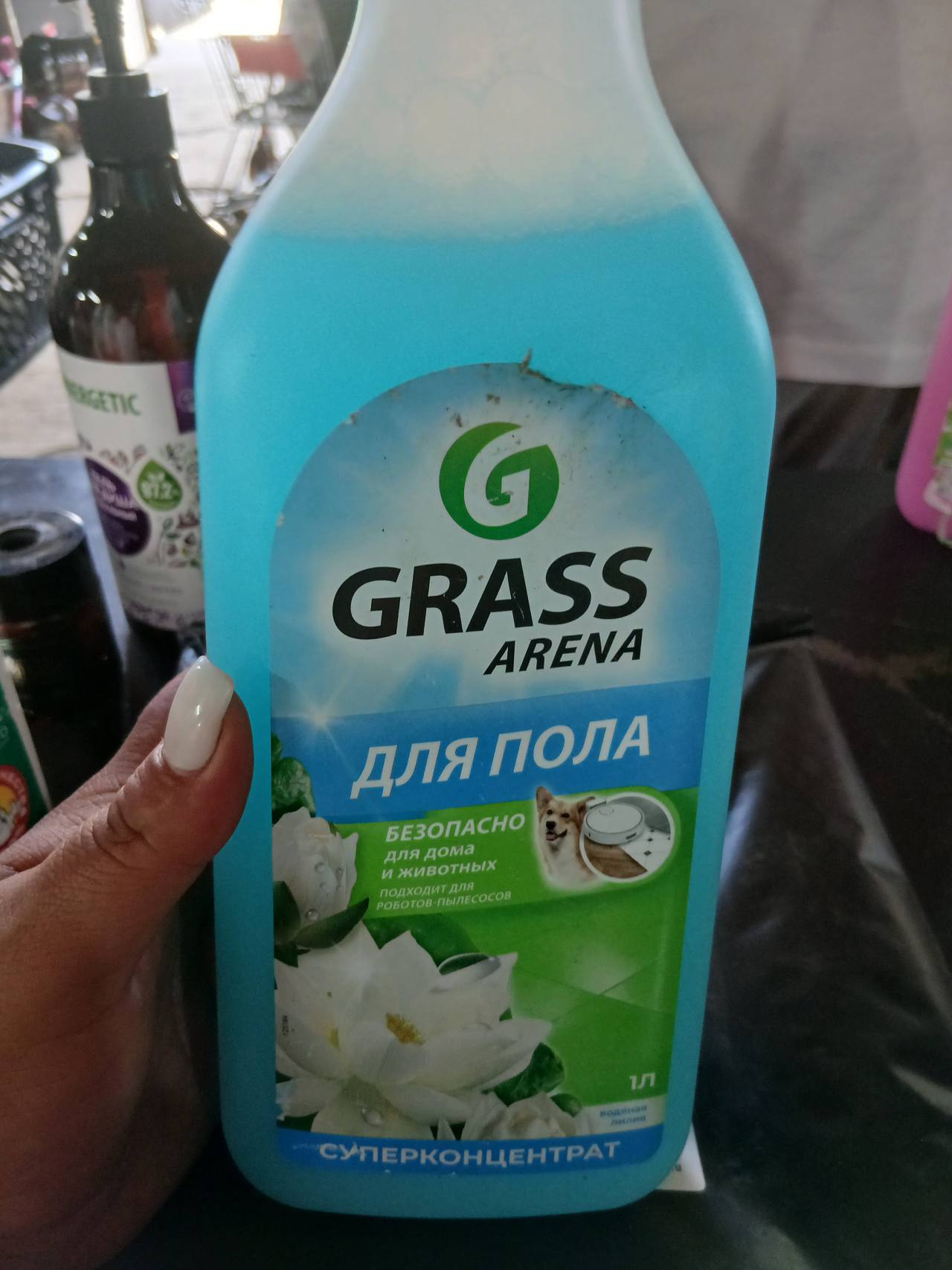 Средство для пола GRASS ARENA Суперконцентрат Водяная лилия