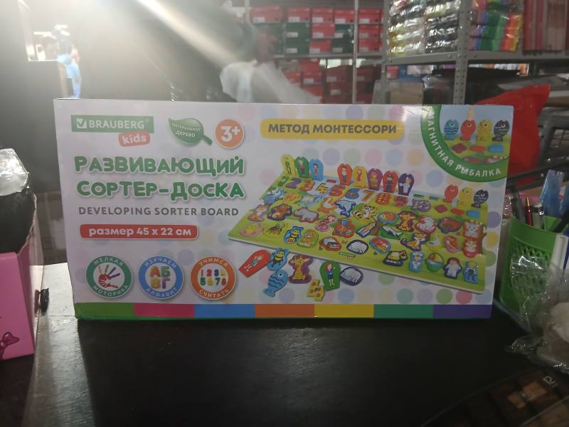 BRAUBERG Kids Развивающий сортер-доска