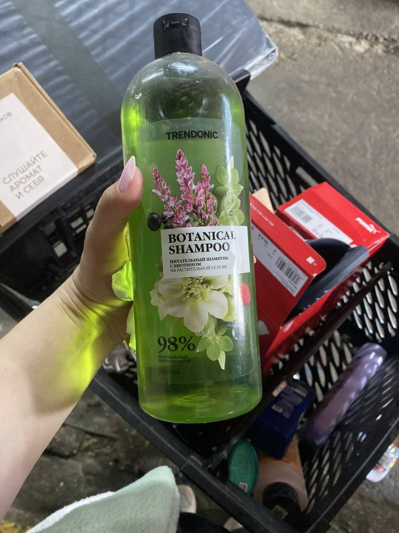 Питательный шампунь с биотином на растительной основе Botanical Shampoo