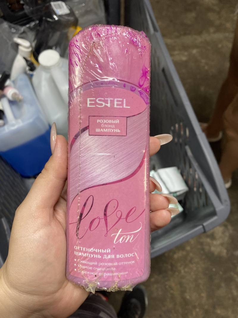 Оттеночный шампунь для волос Estel Love Ton Розовый блонд