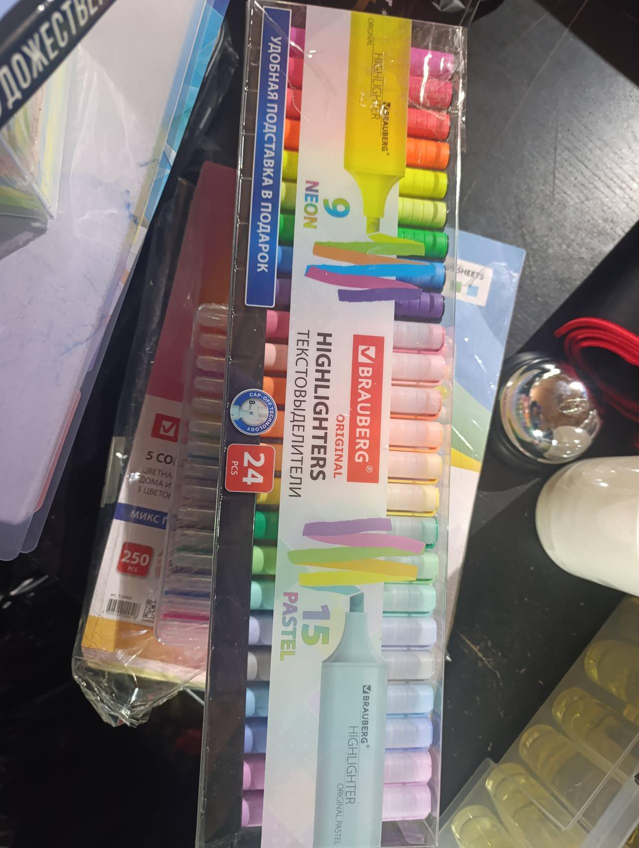 Набор текстовыделителей BRAUBERG Original Pastel, 24 шт.