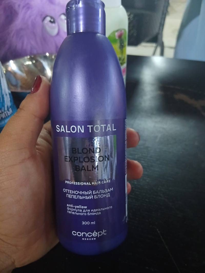 Оттеночный бальзам для волос Salon Total Blond Explosion Balm Пепельный блонд