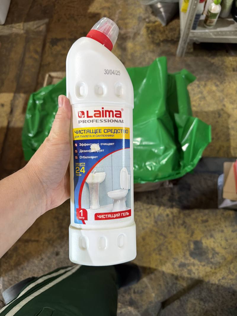 Чистящее средство для туалета и сантехники Laima Professional Чистящий гель