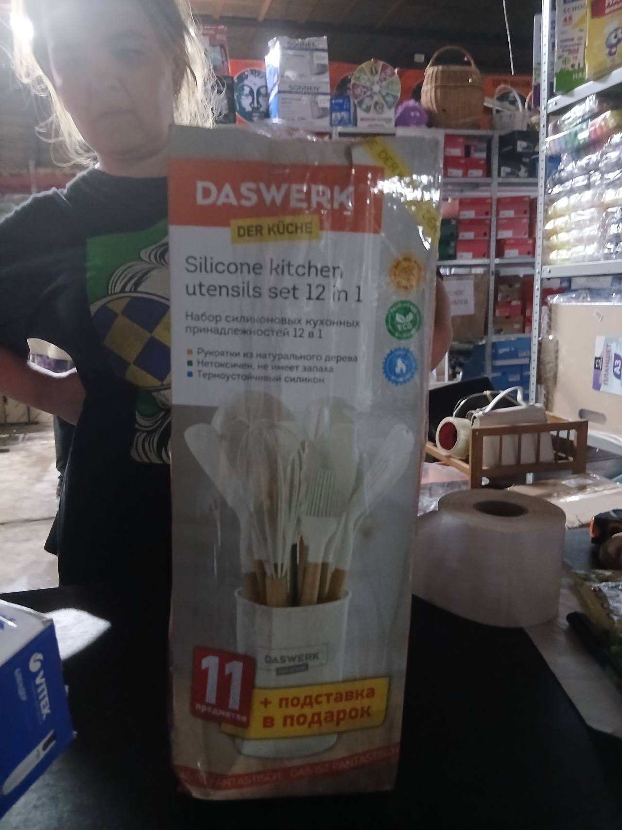 Набор силиконовых кухонных принадлежностей DASWERK 12 в 1