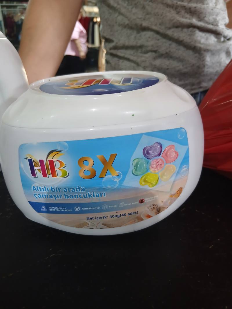 HB 8X Altılı bir arada çamaşır boncukları