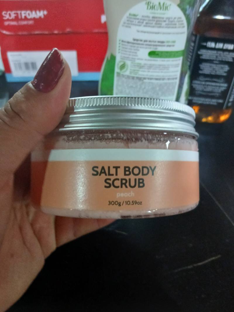 SALT BODY SCRUB peach