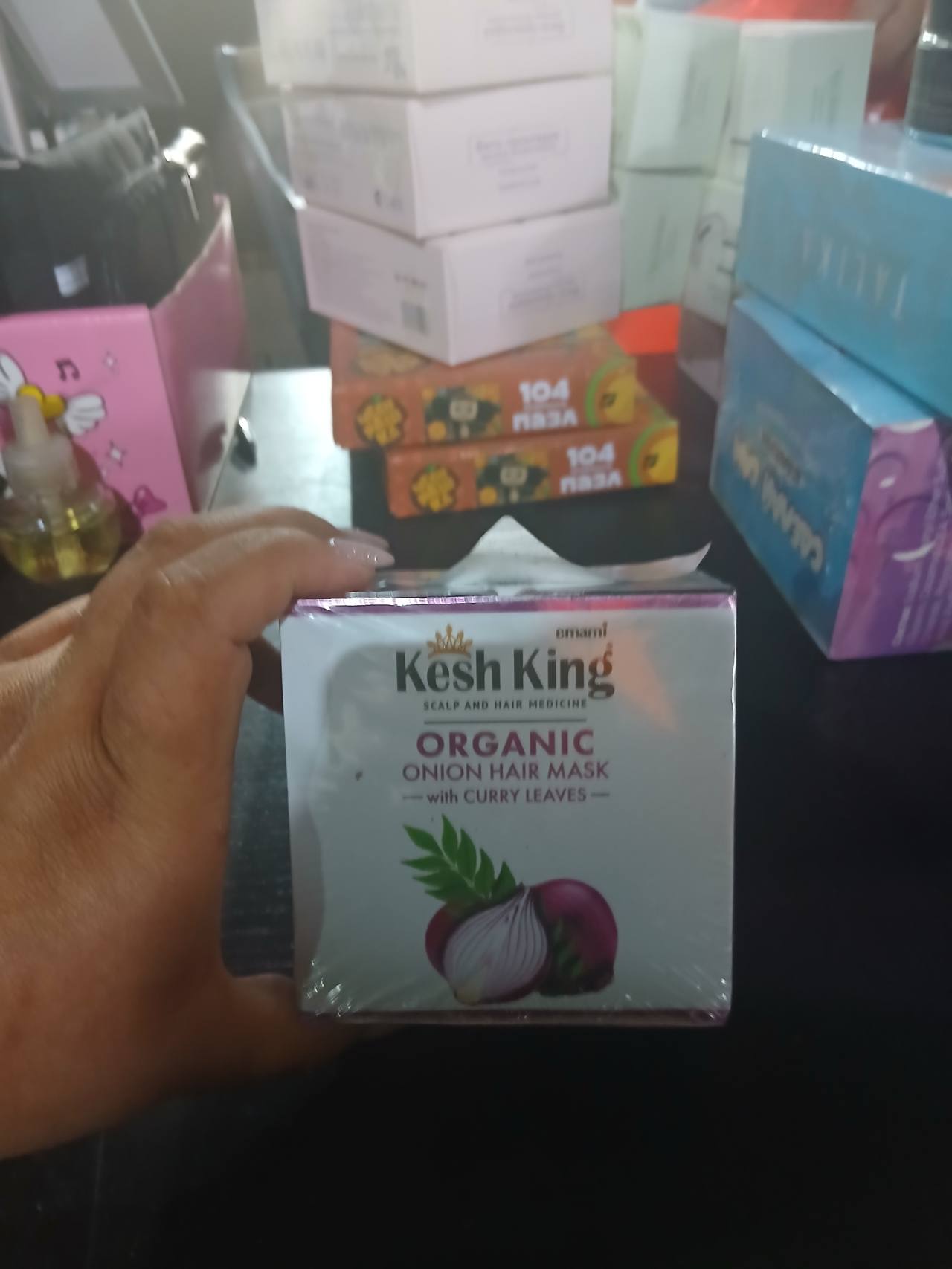 KeshKing Organic Onion Hair Mask with Curry Leaves
