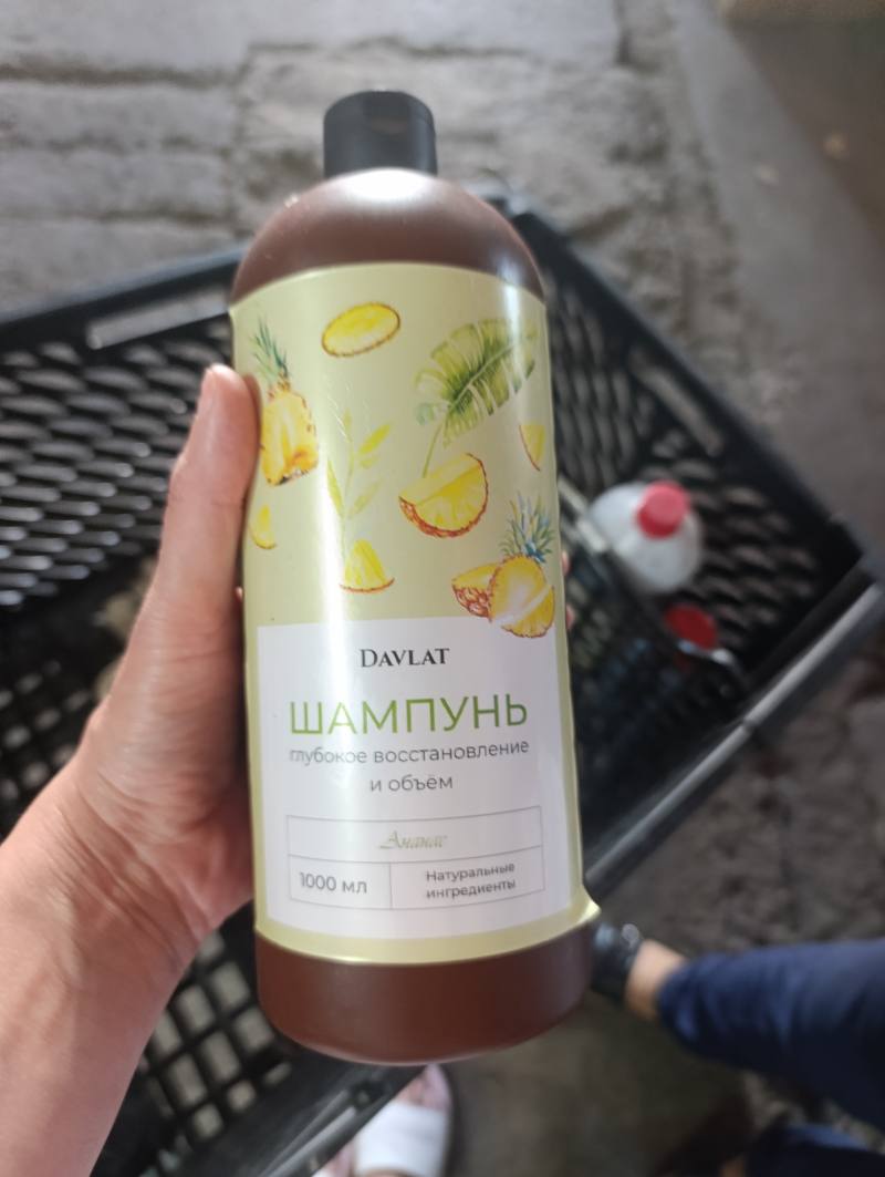 DAVLAT ШАМПУНЬ глубокое восстановление и объём Ананас