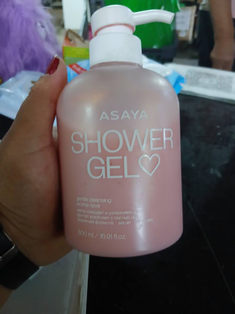 ASAYA SHOWER GEL gentle cleansing aroma-love