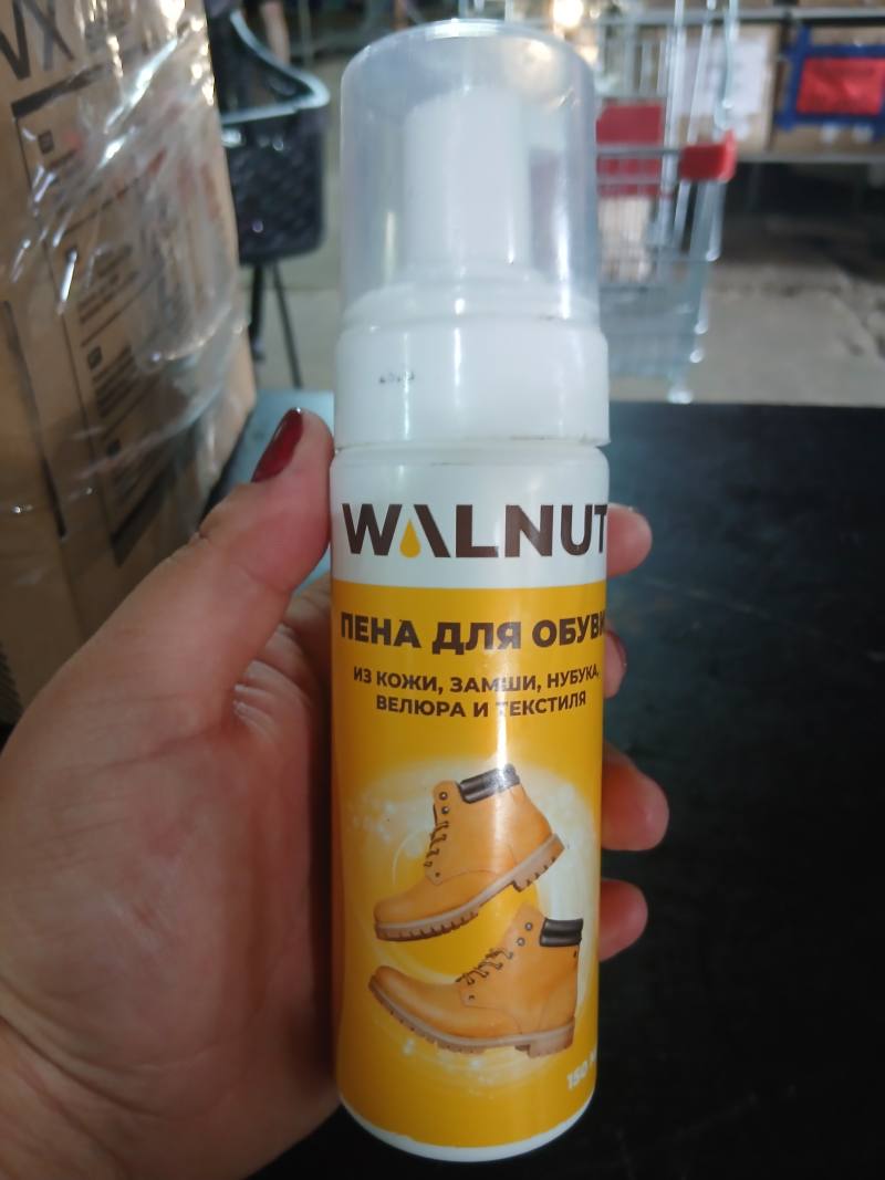 Пена для обуви WALNUT для кожи, замши, нубука, велюра и текстиля