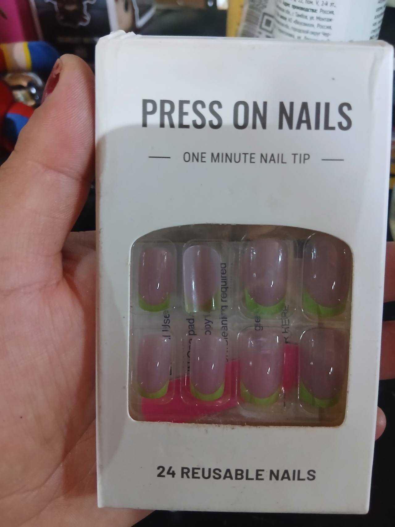 Press On Nails One Minute Nail Tip 24 Reusable Nails