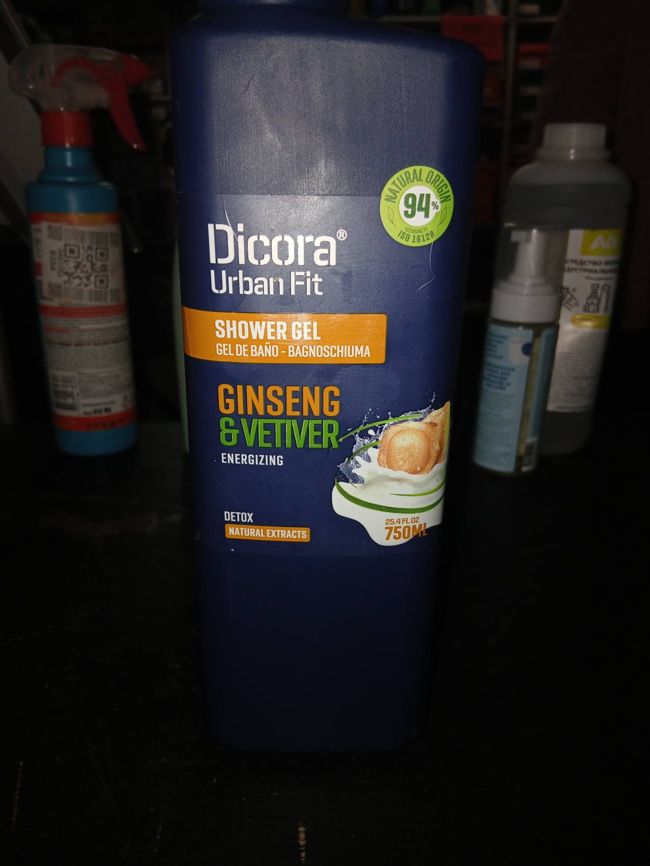 Dicora Urban Fit Ginseng & Vetiver Energizing Detox гель для душа 750 мл