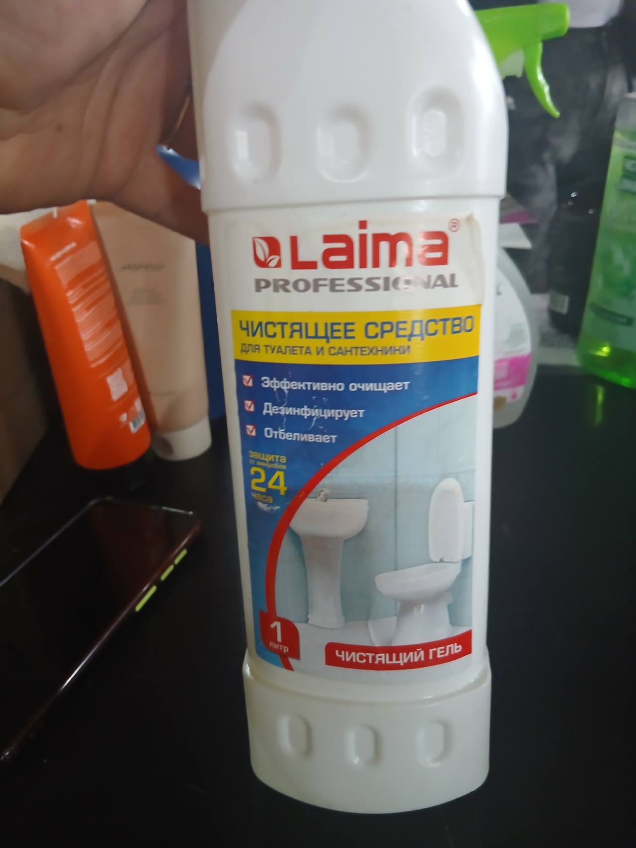 Laima PROFESSIONAL Чистящее средство для туалета и сантехники 1 литр
