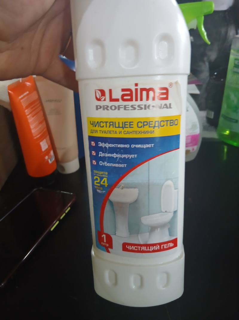 Laima PROFESSIONAL Чистящее средство для туалета и сантехники 1 литр