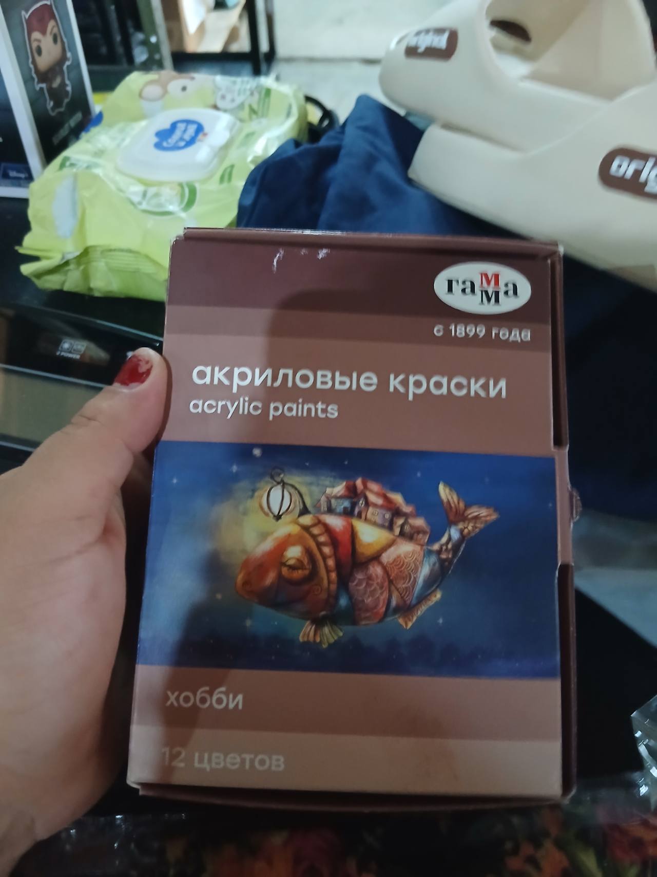Акриловые краски ГАММА хобби 12 цветов