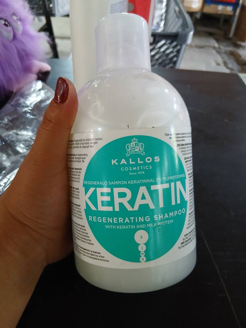 Kallos Cosmetics Keratin Regenerating Shampoo with Keratin and Milk Protein