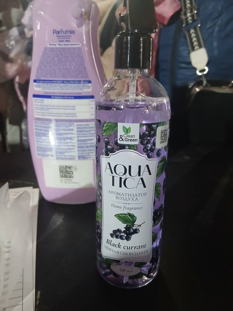 Ароматизатор воздуха Clean & Green Aqua Tica Black Currant, 350 мл