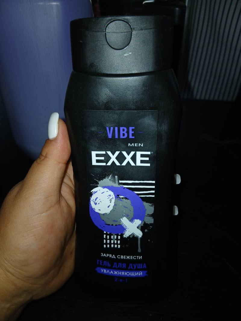 Гель для душа EXXE VIBE MEN Увлажняющий 2-в-1 Заряд свежести