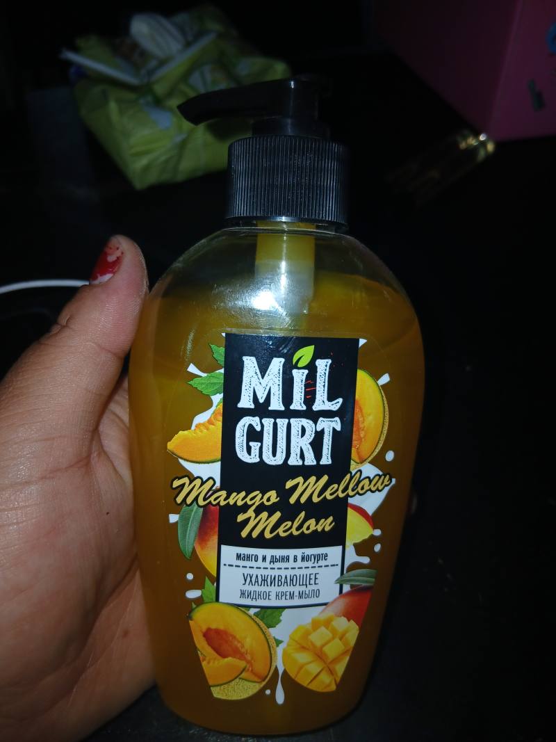 Ухаживающее жидкое крем-мыло MILK GURT Манго Мелон