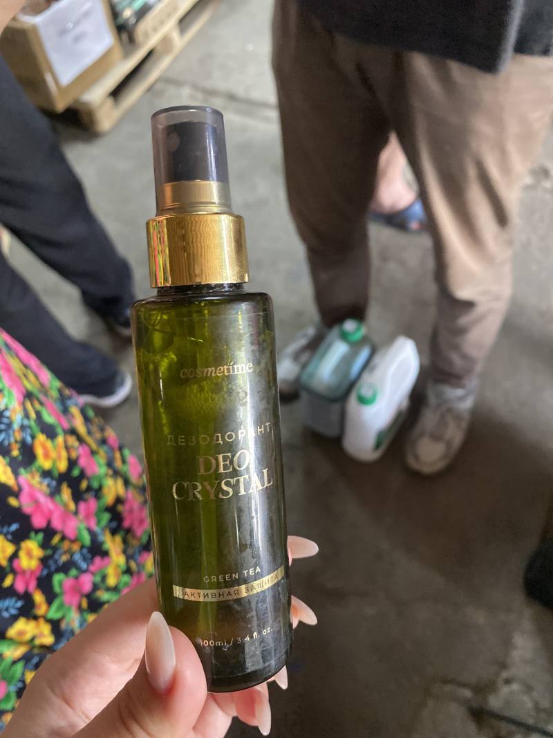 Дезодорант-кристалл Cosmetime Green Tea Активная защита