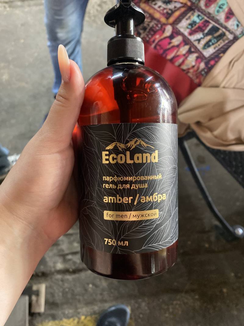 Парфюмированный гель для душа EcoLand Amber