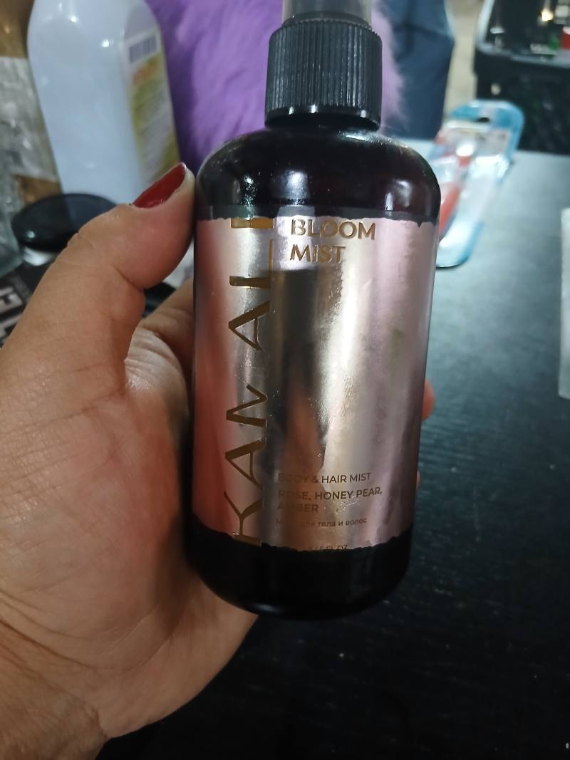 KAMAL Bloom Mist Body & Hair Mist Rose, Honey Pear, Amber