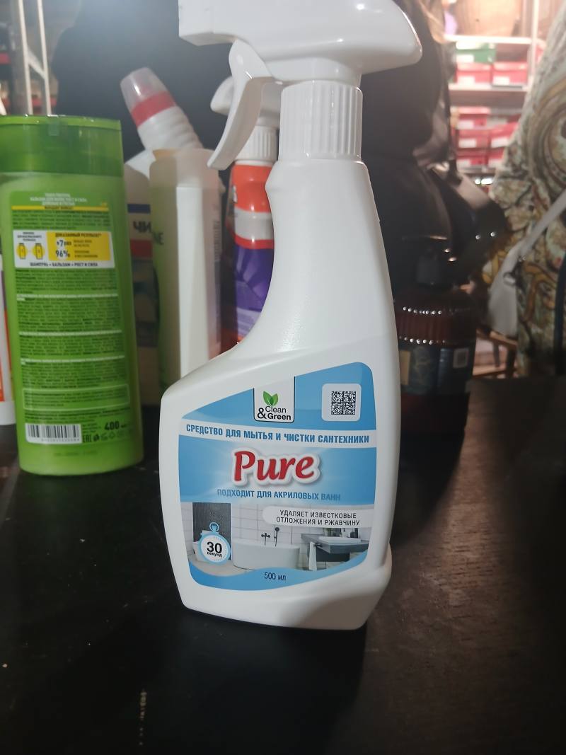 Clean & Green Pure средство для мытья и чистки сантехники, 500 мл