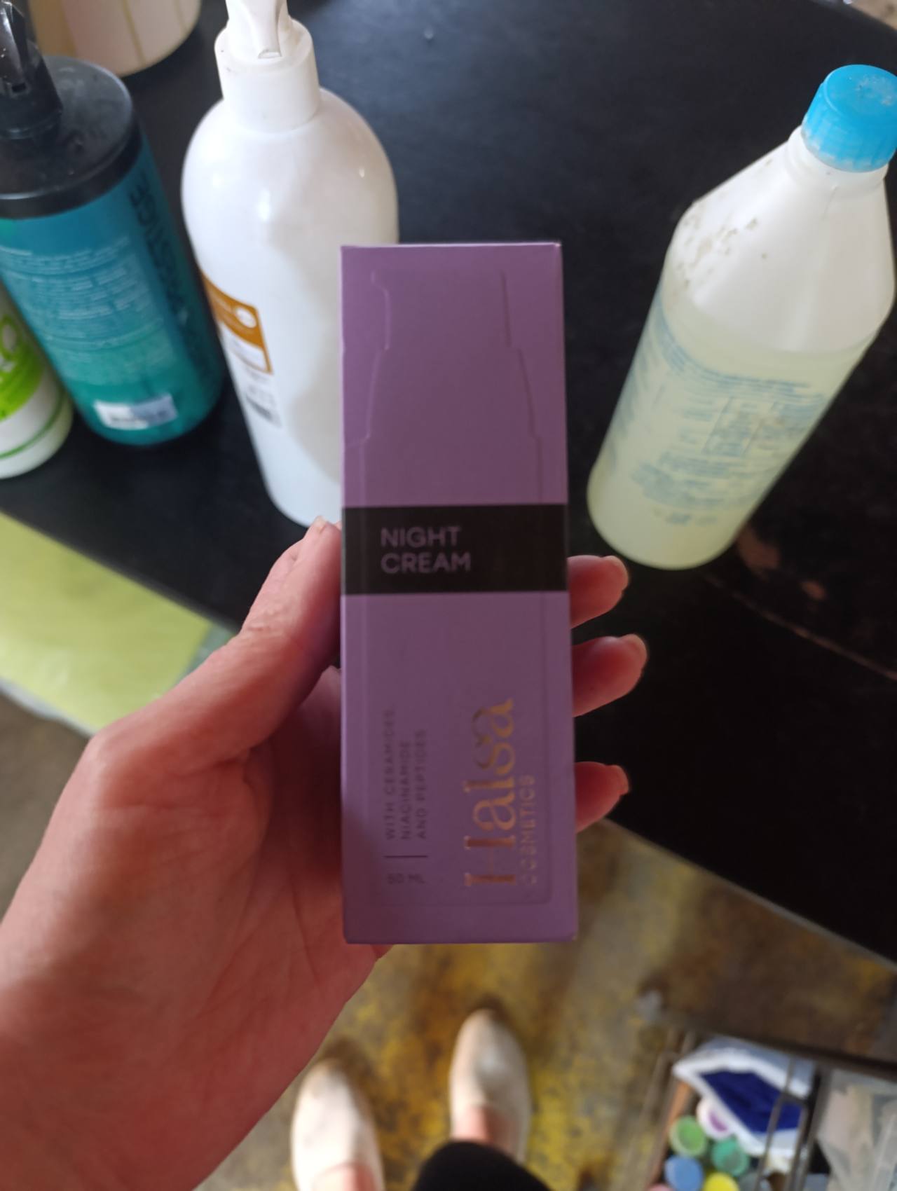 Halsa Cosmetics Night Cream with Ceramides, Niacinamide and Peptides 50ml