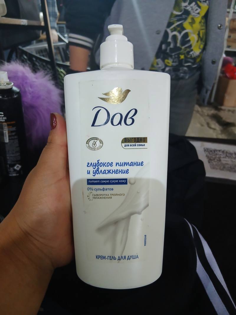Крем-гель для душа Dove Глубокое питание и увлажнение