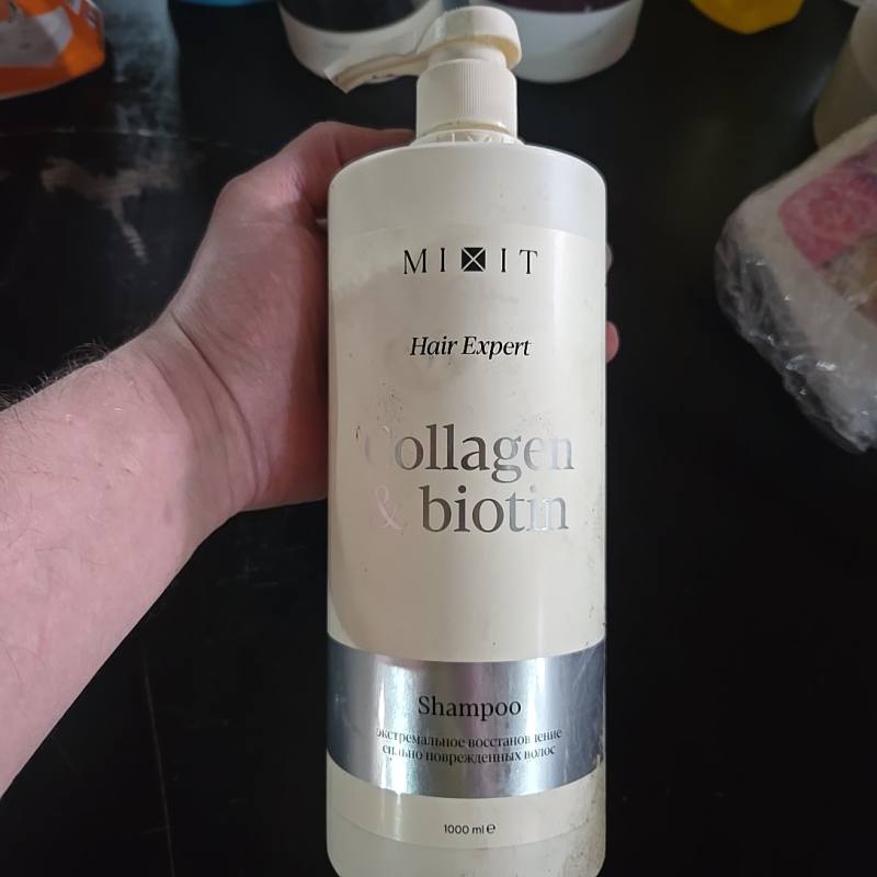 Шампунь MIXIT Hair Expert Collagen & Biotin экстремальное восстановление